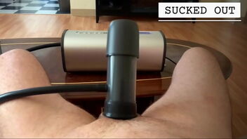 Using the VacuGlide cock milking machine while Mom is not home (by AutoBlow)