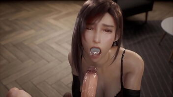 Tifa Lockhart in a Three dimensional hentai compilation with a long hair fetish