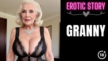 Step-grandmother’s porn movie: a forbidden wish with a mature woman