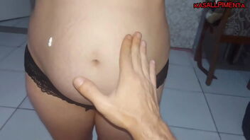 Stepmother’s pregnancy makes her even more horny and she has a hot scene with a young man.