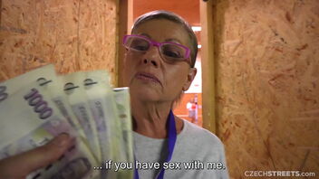 Scorching grannie and teacher in a steamy Czech Streets vignette