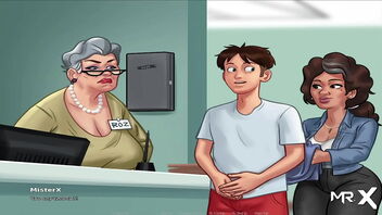 Old chick gets her teeth pulled and enjoys the aftercare in this adult cartoon.