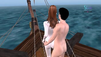 A ultra-cute duo enjoys themselves on a pirate ship in this animated 3D porn.