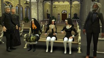 3D adult film with young and innocent nuns in a Catholic church