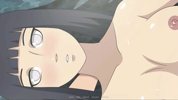 3 dimensional animated Hinata in enjoy apparel, Naruto themed hentai